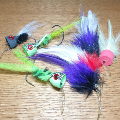 Ozzy Native Flies Cod Starter Pack AVAILABLE AT TROUTLORE FLY TYING STORE AUSTRALIA