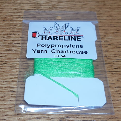 Hareline Polypro Yarn Chartreuse AVAILABLE AT TROUTLORE FLY TYING STORE AUSTRALIA