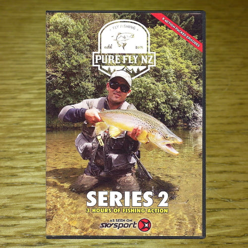 PURE FLY NZ SERIES 2 DVD  AVAILABLE AT TROUTLORE FLY TYING STORE AUSTRALIA