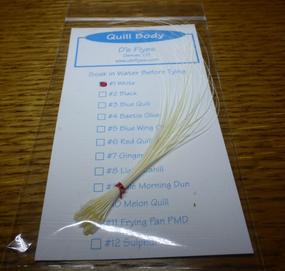 Quill Body Stripped Quills AVAILABLE AT TROUTLORE FLY TYING STORE AUSTRALIA