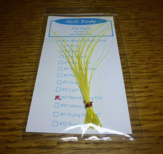 Quill Body Stripped Quils - PMD AVAILABLE AT TROUTLORE FLY TYING STORE AUSTRALIA