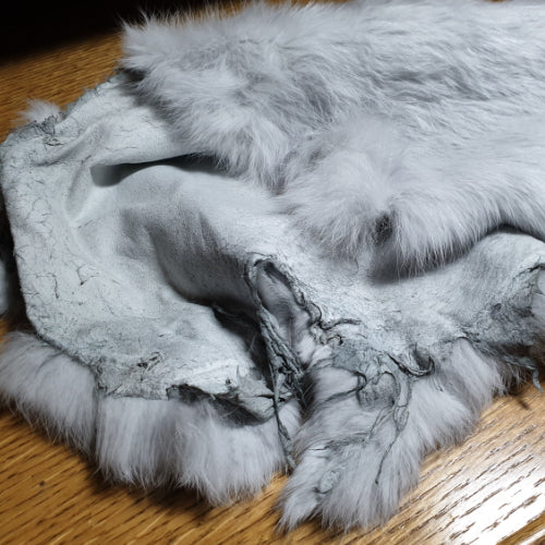 Hareline Complete Rabbit Hide Silver Gray