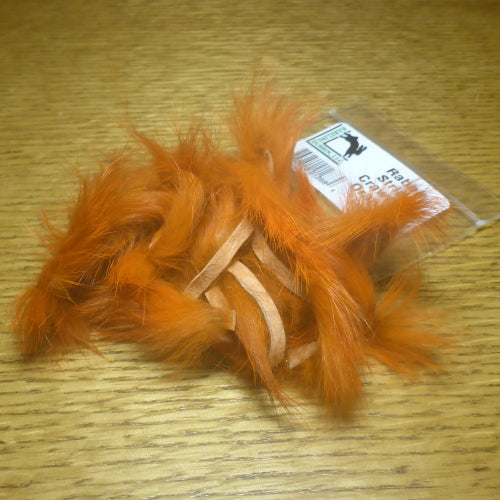 Hareline Rabbit Strips Crawfish Orange AVAILABLE AT TROUTLORE FLY TYING STORE AUSTRALIA