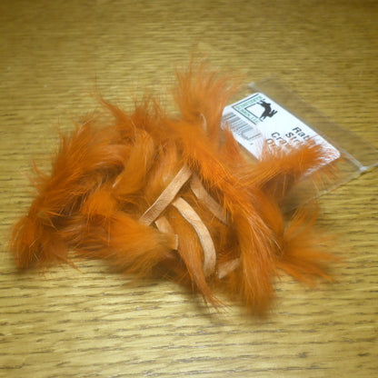 Hareline Rabbit Strips Crawfish Orange AVAILABLE AT TROUTLORE FLY TYING STORE AUSTRALIA