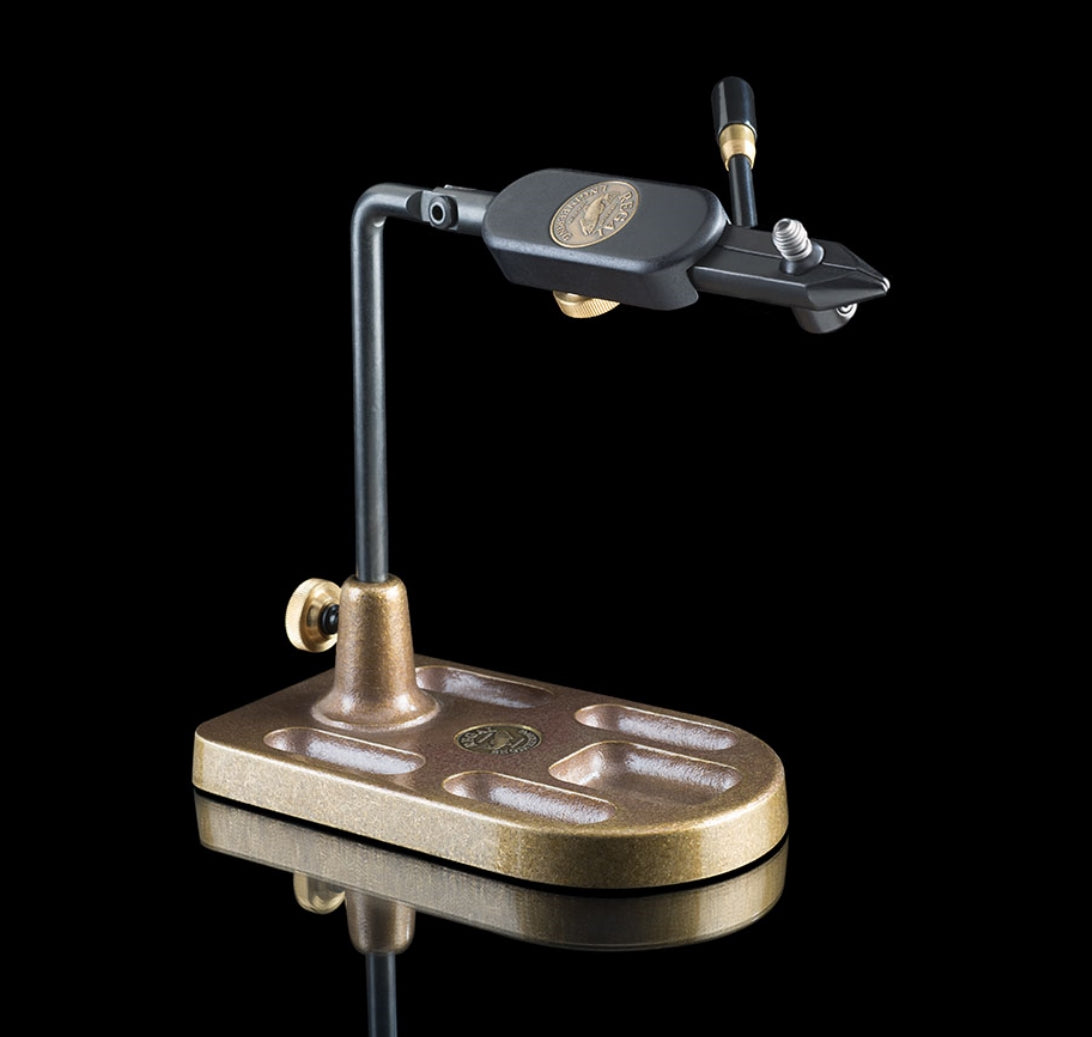 REGAL MEDALLION VISE WITH POCKET BASE  AVAILABLE AT TROUTLORE FLY TYING STORE AUSTRALIA