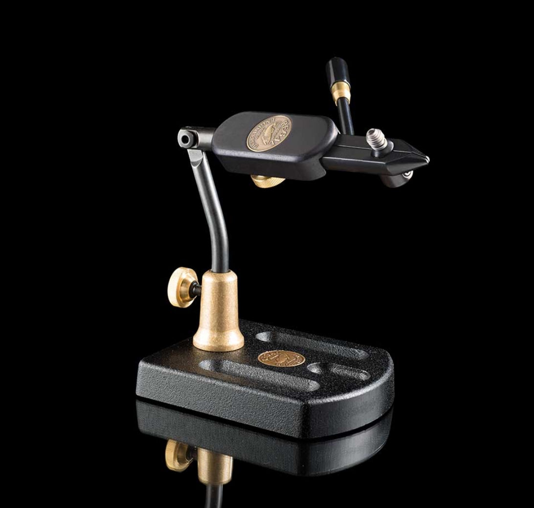 REGAL TRAVEL VISE WITH PEDESTAL BASE AVAILABLE AT TROUTLORE FLY TYING STORE AUSTRALIA