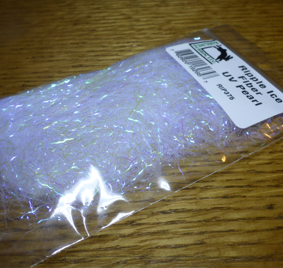 Hareline Ripple Ice Fibers - UV Pearl