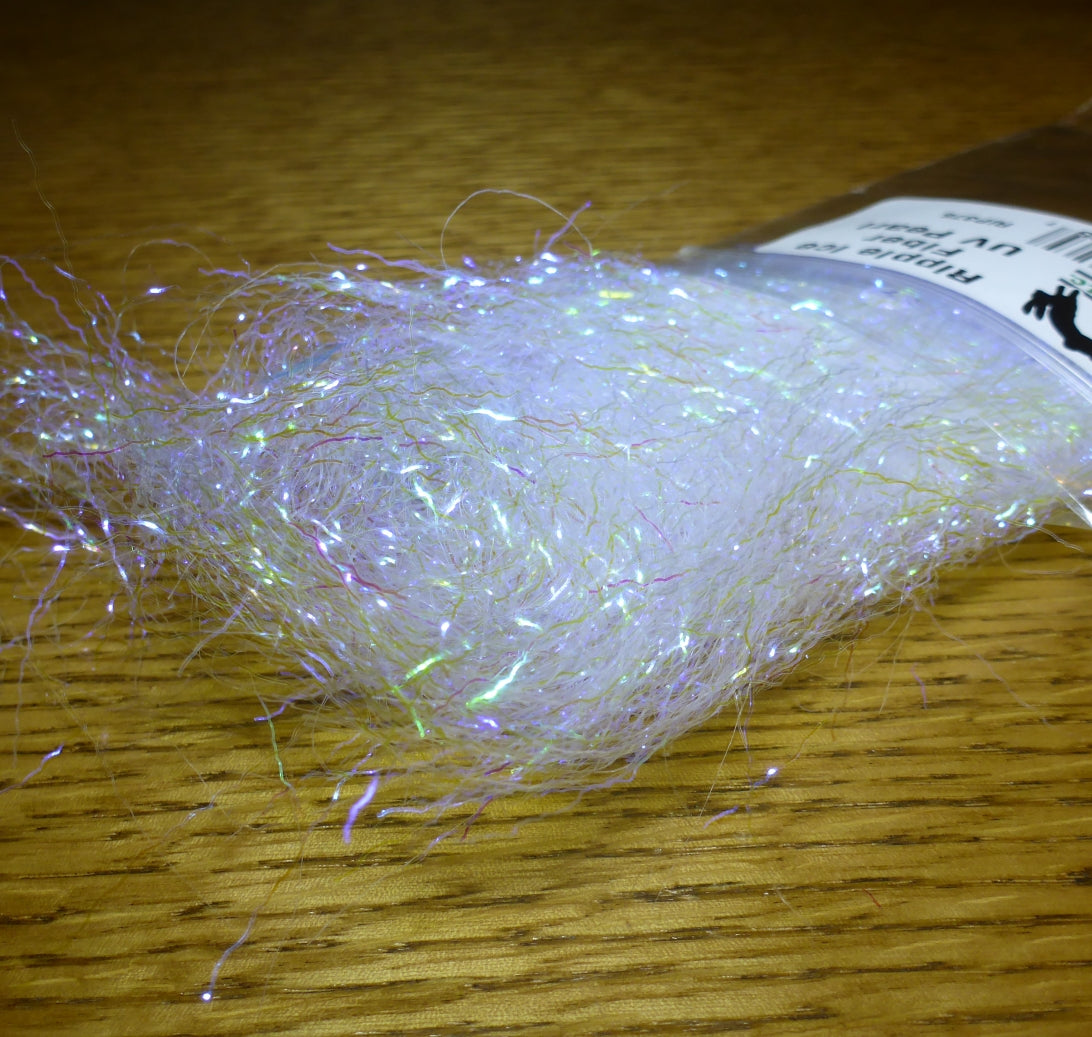 Hareline Ripple Ice Fibers - UV Pearl AVAILABLE AT TROUTLORE FLY TYING STORE AUSTRALIA