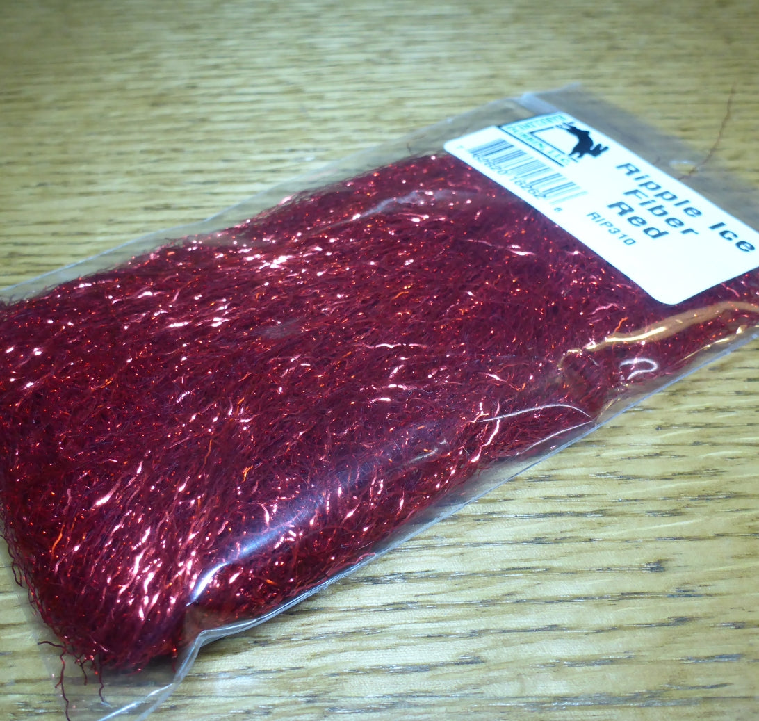 Hareline Ripple Ice Fibers - Red