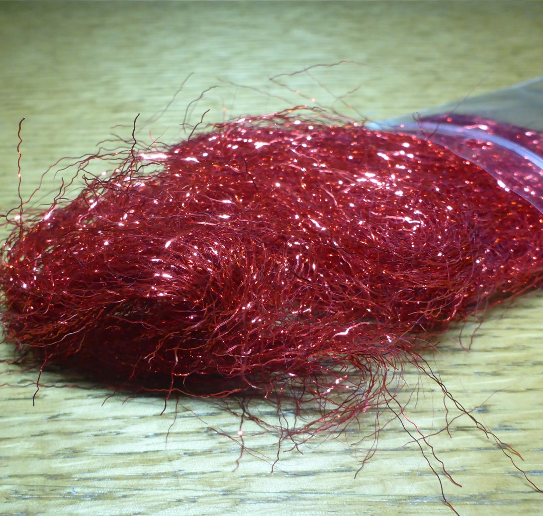 Hareline Ripple Ice Fibers - Red AVAILABLE AT TROUTLORE FLY TYING STORE AUSTRALIA