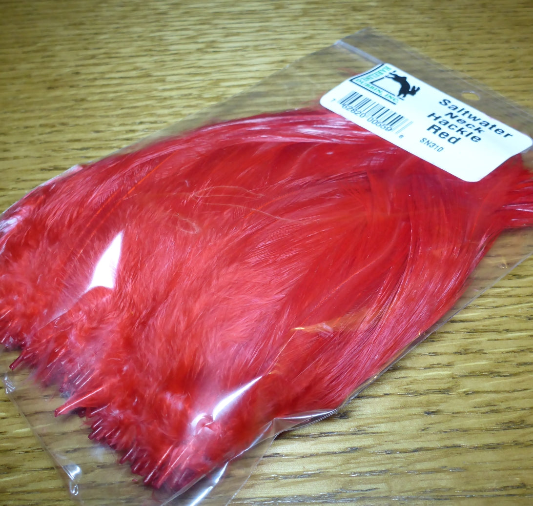 Harelline Saltwater Neck Hackle Red