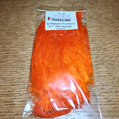 Hareline Schlappen Feathers 5-7 Inch – Orange