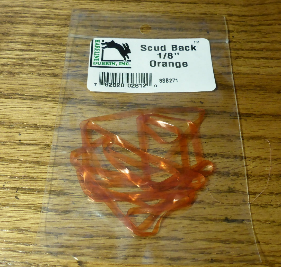 Hareline Scud Back Orange AVAILABLE AT TROUTLORE FLY TYING STORE AUSTRALIA