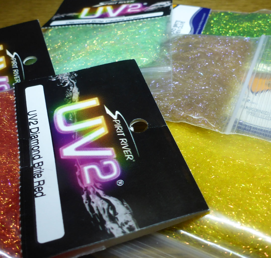 UV2 Diamond Brite
Dubbing AVAILABLE AT TROUTLORE FLY TYING STORE AUSTRALIA