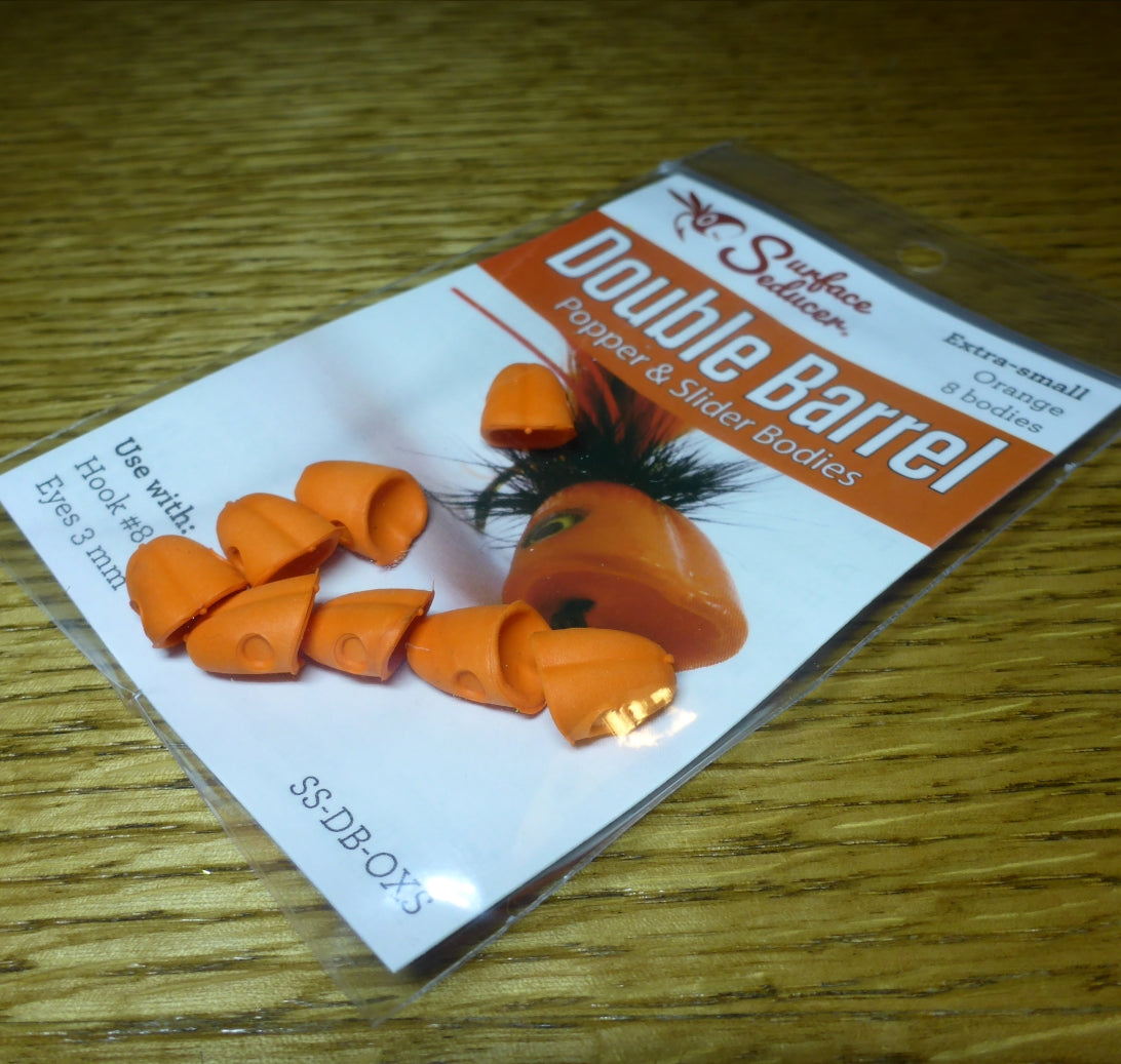 Surface Seducer Double Barrel Popper Orange