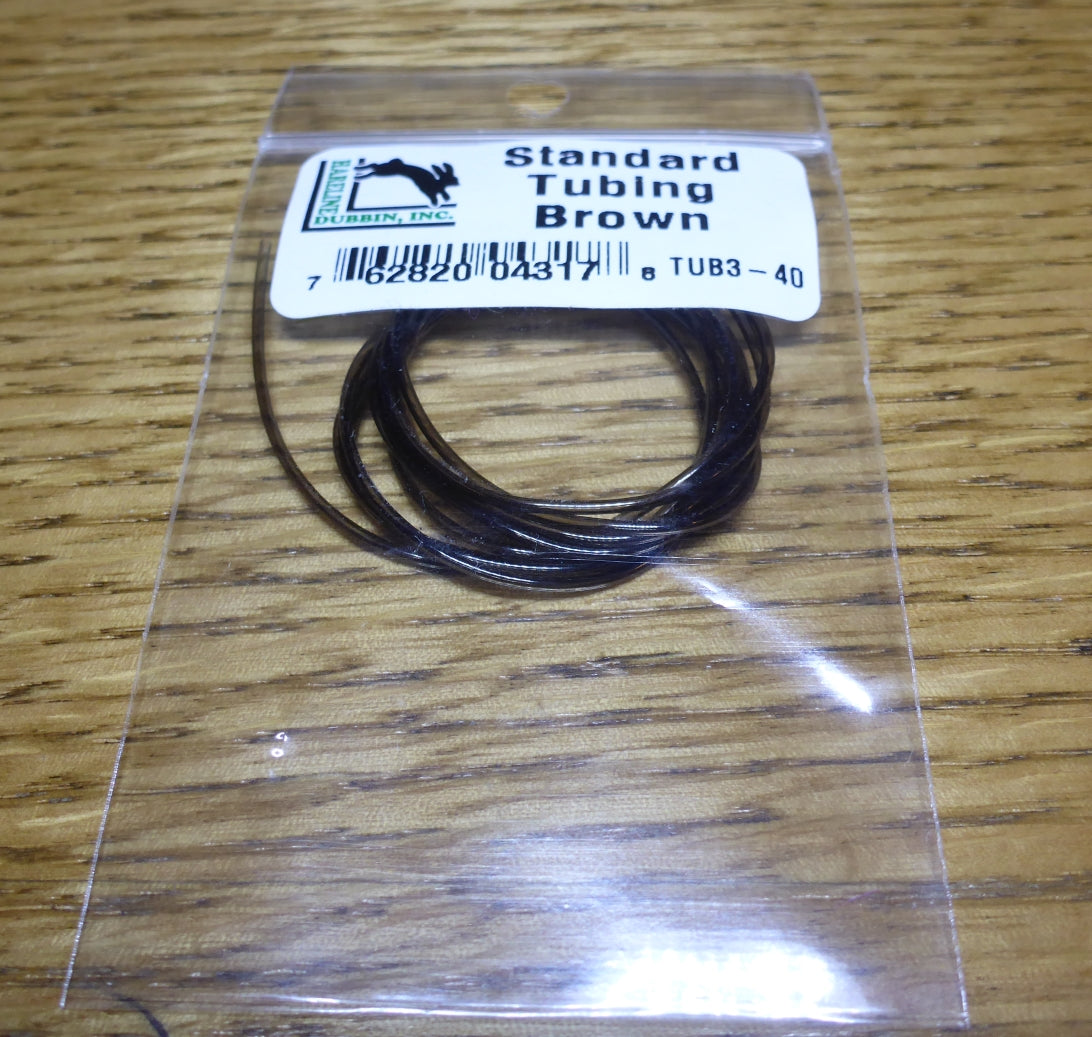 Standard Stretch Tubing Brown AVAILABLE AT TROUTLORE FLY TYING STORE AUSTRALIA