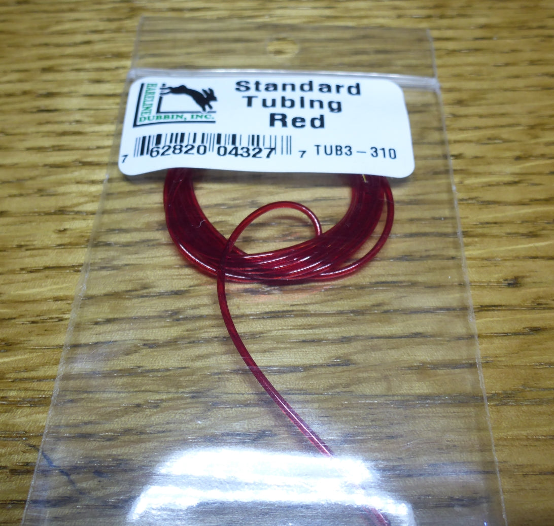 Standard Stretch Tubing Red AVAILABLE AT TROUTLORE FLY TYING STORE AUSTRALIA