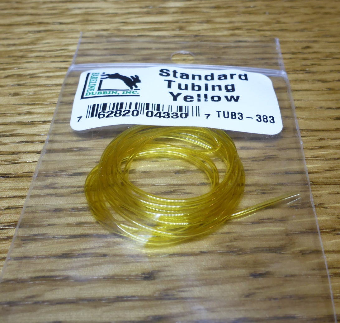 Standard Stretch Tubing Yellow AVAILABLE AT TROUTLORE FLY TYING STORE AUSTRALIA