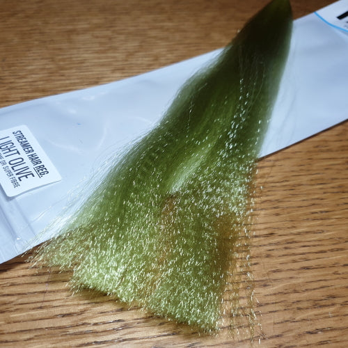 Tiewell Streamer Hair Olive AVAILABLE AT TROUTLORE FLY TYING STORE AUSTRALIA