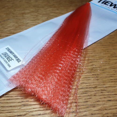 Tiewell Streamer Hair Orange AVAILABLE AT TROUTLORE FLY TYING STORE AUSTRALIA