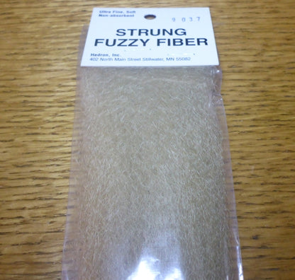 Hedron Strung Fuzzy Fiber - Tan AVAILABLE AT TROUTLORE FLY TYING STORE AUSTRALIA