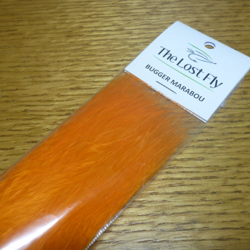 The Lost Fly Bugger Marabou Plumes – Orange AVAILABLE AT TROUTLORE FLY TYING STORE AUSTRALIA