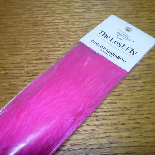 The Lost Fly Bugger Marabou Plumes – Fluoro Pink AVAILABLE AT TROUTLORE FLY TYING STORE AUSTRALIA