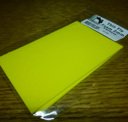 Hareline 2mm Thin Foam Yellow