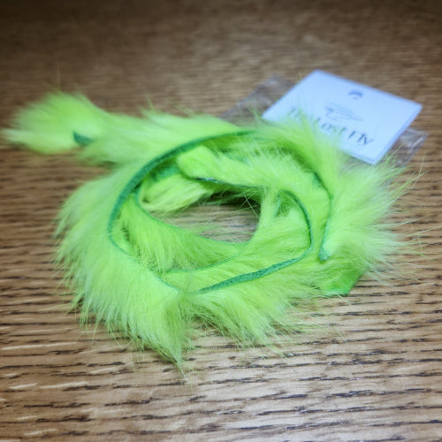 The Lost Fly Zonker Rabbit Strips Chartreuse AVAILABLE AT TROUTLORE FLY TYING STORE AUSTRALIA