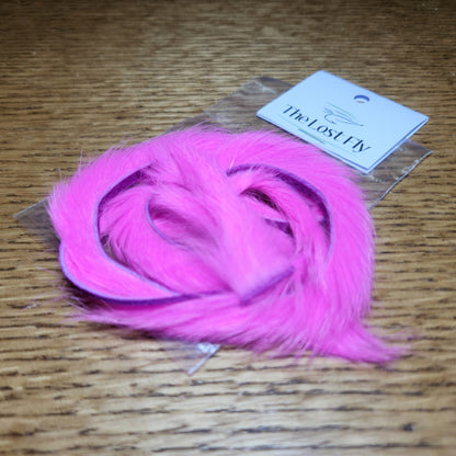 The Lost Fly Zonker Rabbit Strips Hot Pink AVAILABLE AT TROUTLORE FLY TYING STORE AUSTRALIA