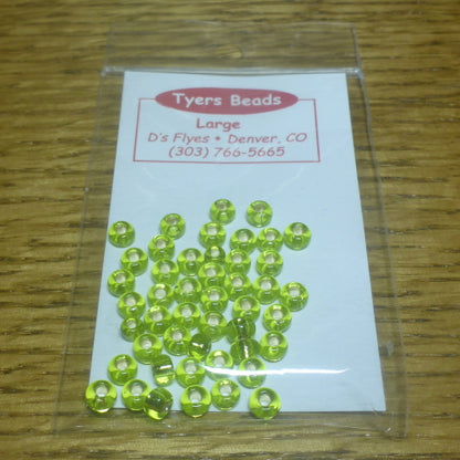 Tyers Glass Beads – Chartreuse