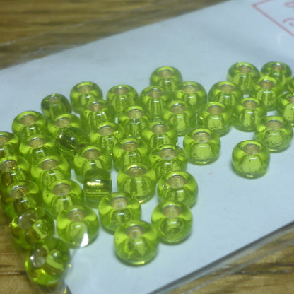 Tyers Glass Beads – Chartreuse AVAILABLE AT TROUTLORE FLY TYING STORE AUSTRALIA