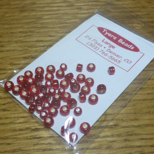 Tyers Glass Beads – Red