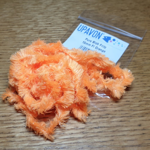 Upavon Pure Blob Fritz Chenille – Fl. Orange AVAILABLE AT TROUTLORE FLY TYING STORE AUSTRALIA