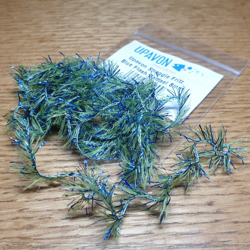 Upavon Straggle Chenille – Blue Flash Damsel AVAILABLE AT TROUTLORE FLY TYING STORE AUSTRALIA