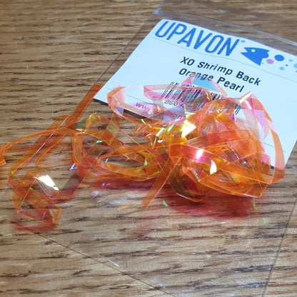 Upavon XO Shrimp Back – Orange Pearl AVAILABLE AT TROUTLORE FLY TYING STORE AUSTRALIA