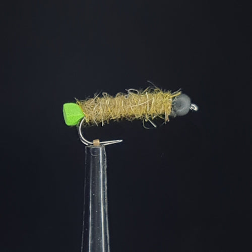 Short Stick Caddis Chartreuse AVAILABLE AT TROUTLORE FLY TYING STORE AUSTRALIA