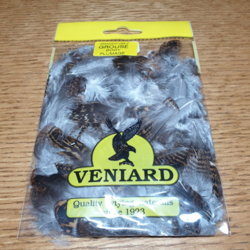 Veniard Grouse Body Plumage Feathers AVAILABLE AT TROUTLORE FLY TYING STORE AUSTRALIA