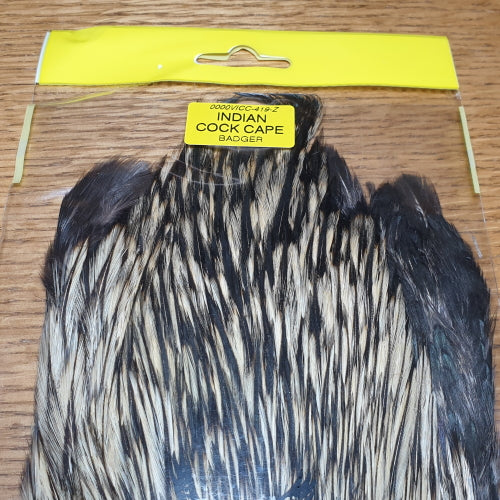 Veniard Indian Cock Cape – Badger AVAILABLE AT TROUTLORE FLY TYING STORE AUSTRALIA