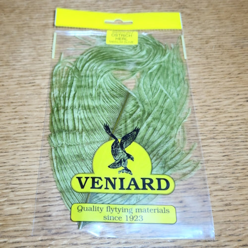 Veniard Ostrich Herl – Medium Olive AVAILABLE AT TROUTLORE FLY TYING STORE AUSTRALIA