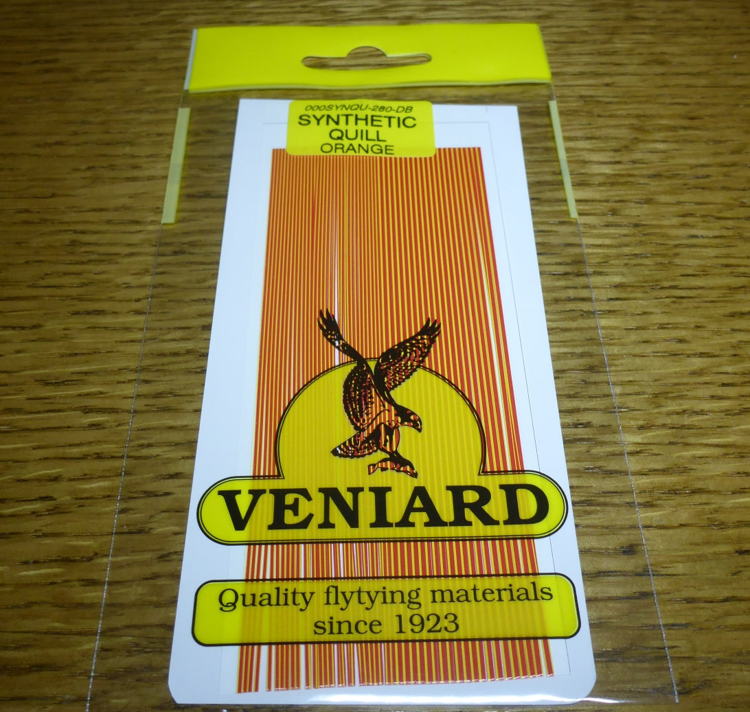 Veniard Synthetic Quills Orange AVAILABLE AT TROUTLORE FLY TYING STORE AUSTRALIA