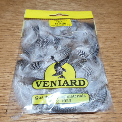 Veniard Teal Duck Flank Feathers AVAILABLE AT TROUTLORE FLY TYING STORE AUSTRALIA