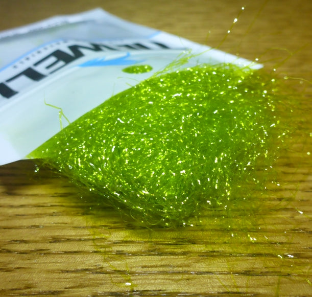 Tiewell Weed Dubbing - Chartreuse AVAILABLE AT TROUTLORE FLY TYING STORE AUSTRALIA