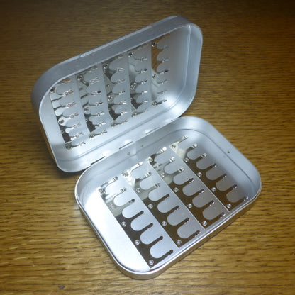 Richard Wheatley
4″ Clip Box – Silver AVAILABLE AT TROUTLORE FLY TYING STORE AUSTRALIA