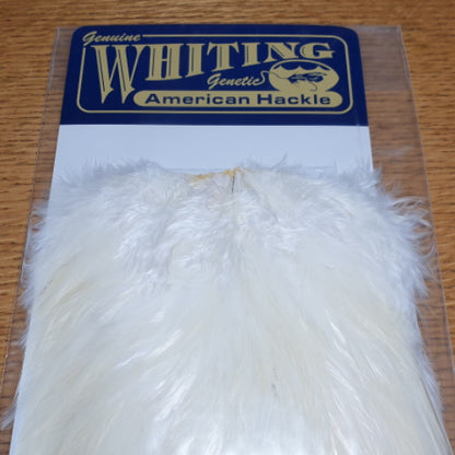 Whiting American Rooster Saddle
White AVAILABLE AT TROUTLORE FLY TYING STORE AUSTRALIA