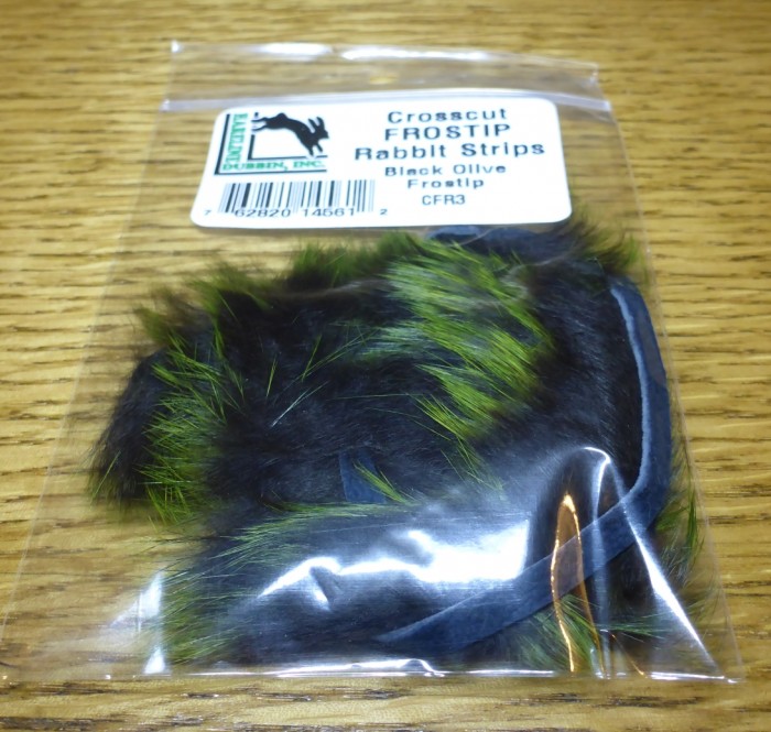 CROSSCUT FROST TIP RABBIT HAIR STRIPS