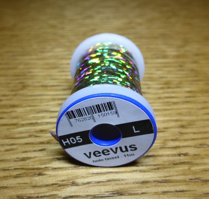 VEEVUS HOLO TINSEL THREAD HOLOGRAPHIC TINSEL FLY TYING MATERIALS AUSTRALIA