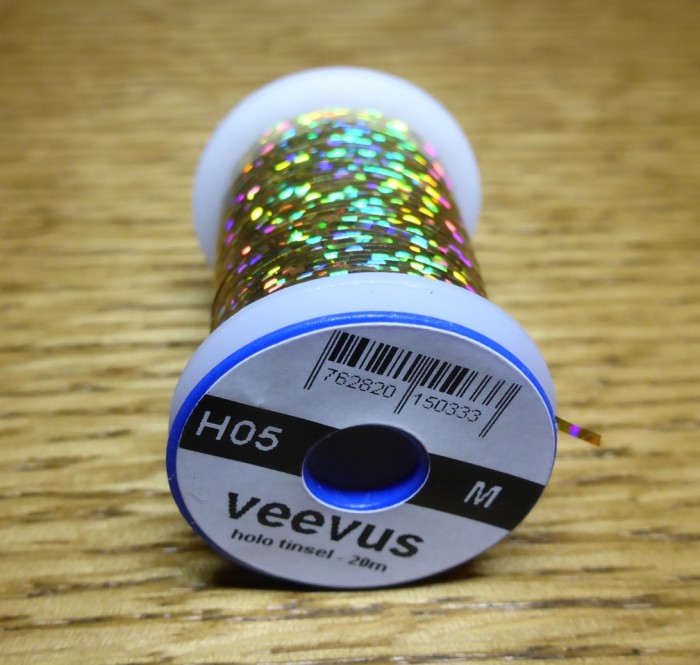 VEEVUS HOLO TINSEL THREAD HOLOGRAPHIC TINSEL FLY TYING MATERIALS AUSTRALIA