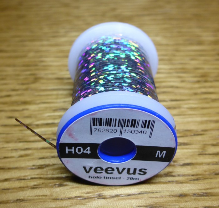 VEEVUS HOLO TINSEL THREAD HOLOGRAPHIC TINSEL FLY TYING MATERIALS AUSTRALIA