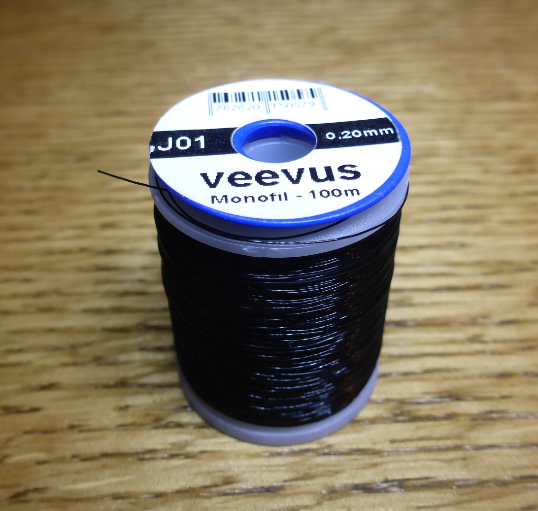 Veevus Mono Monofilament Thread Black - Troutlore